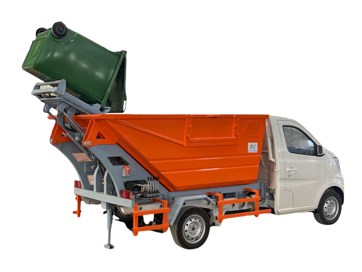 Satellite Dump Truck 2.5m3  with container lifting system
